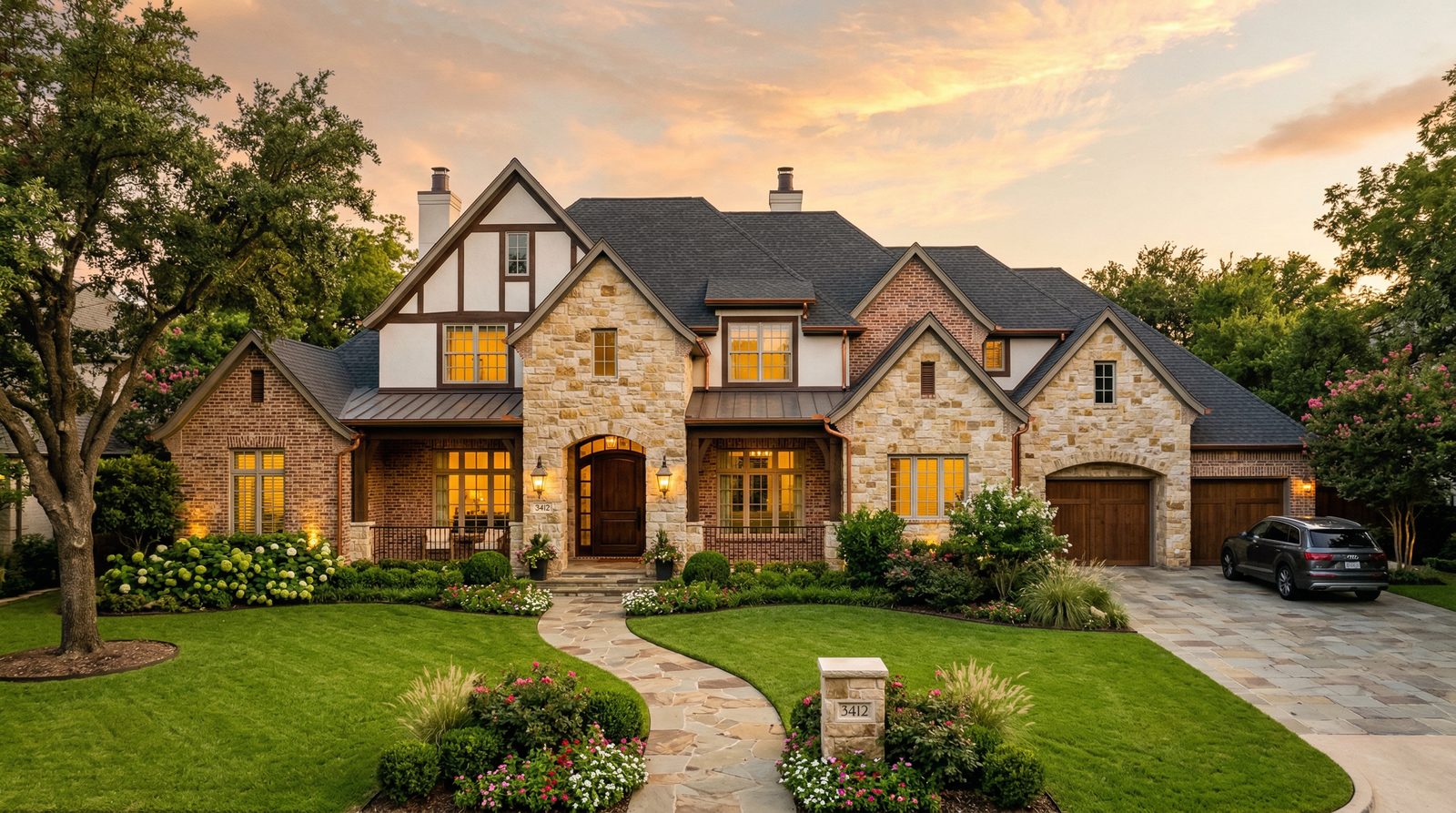 A beautiful upscale home in a Dallas-Fort Worth neighborhood